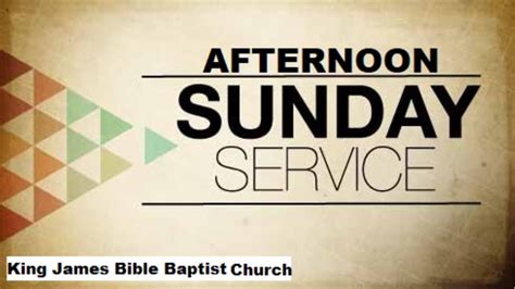 SUNDAY AFTERNOON SERVICE .